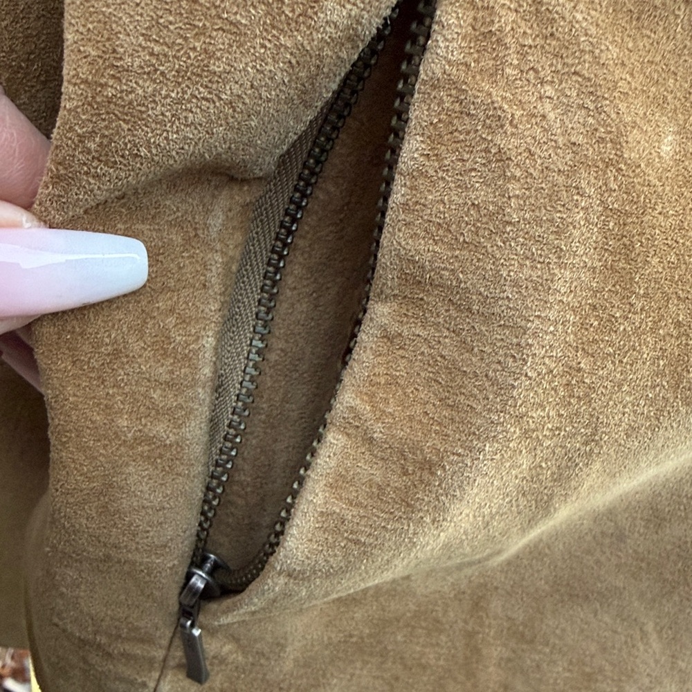 ALFANI π― LEATHER SUEDE CLASSIC JACKET -L PETITE π€©π₯ - Picture 4 of 9